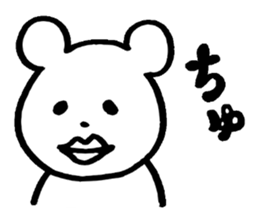 little cheeky bear sticker #2130094