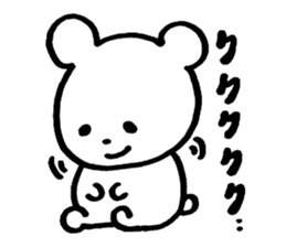 little cheeky bear sticker #2130095