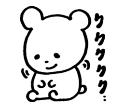 little cheeky bear sticker #2130095