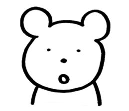 little cheeky bear sticker #2130097