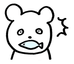 little cheeky bear sticker #2130099