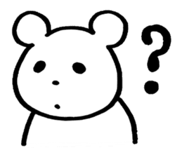 little cheeky bear sticker #2130100