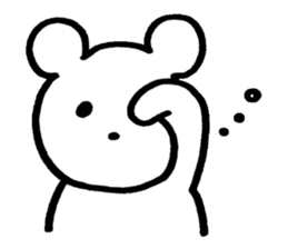 little cheeky bear sticker #2130101