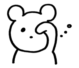 little cheeky bear sticker #2130101