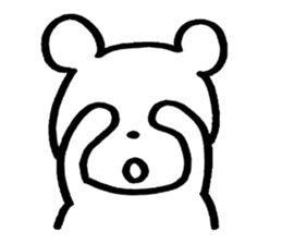 little cheeky bear sticker #2130104