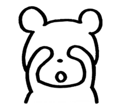 little cheeky bear sticker #2130104