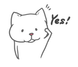 White Cat Lilly sticker #2130442