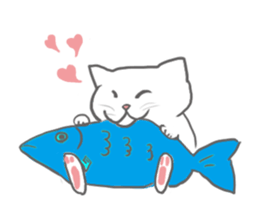 White Cat Lilly sticker #2130453