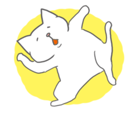 White Cat Lilly sticker #2130472