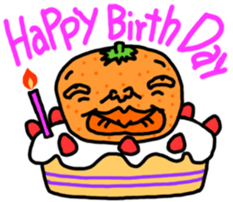 Funny orange and grape sticker #2132043