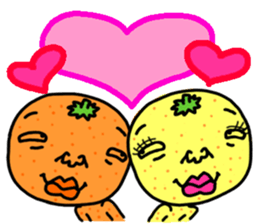 Funny orange and grape sticker #2132045