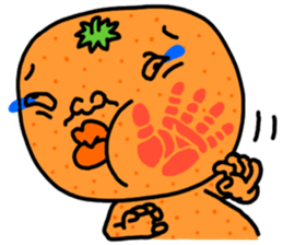 Funny orange and grape sticker #2132049