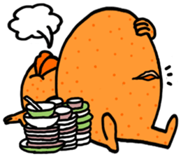 Funny orange and grape sticker #2132051