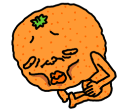 Funny orange and grape sticker #2132061