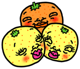 Funny orange and grape sticker #2132063