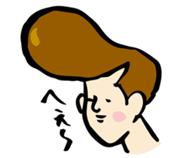 Japanese bad boys of funny hairstyle sticker #2132624