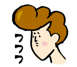 Japanese bad boys of funny hairstyle sticker #2132636