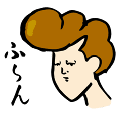 Japanese bad boys of funny hairstyle sticker #2132645