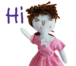 Handmade Fabric Dolls sticker #2133704