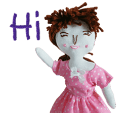 Handmade Fabric Dolls sticker #2133704