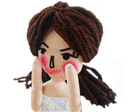 Handmade Fabric Dolls sticker #2133705