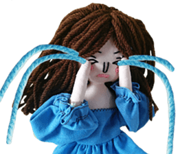 Handmade Fabric Dolls sticker #2133706