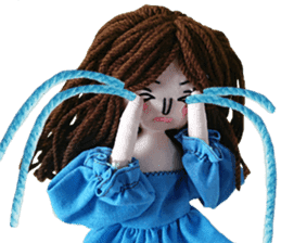 Handmade Fabric Dolls sticker #2133706