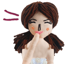 Handmade Fabric Dolls sticker #2133707