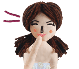 Handmade Fabric Dolls sticker #2133707