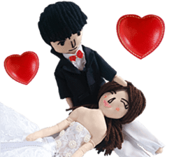 Handmade Fabric Dolls sticker #2133711