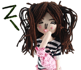Handmade Fabric Dolls sticker #2133713