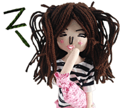 Handmade Fabric Dolls sticker #2133713