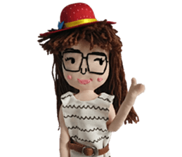 Handmade Fabric Dolls sticker #2133714