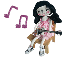 Handmade Fabric Dolls sticker #2133715