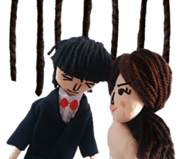 Handmade Fabric Dolls sticker #2133716