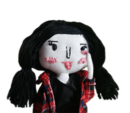 Handmade Fabric Dolls sticker #2133718
