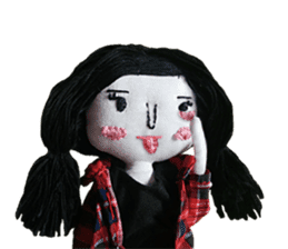 Handmade Fabric Dolls sticker #2133718