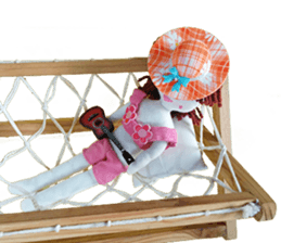 Handmade Fabric Dolls sticker #2133722