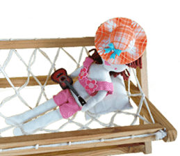 Handmade Fabric Dolls sticker #2133722