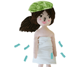 Handmade Fabric Dolls sticker #2133723