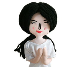 Handmade Fabric Dolls sticker #2133724