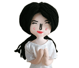 Handmade Fabric Dolls sticker #2133724