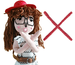 Handmade Fabric Dolls sticker #2133725