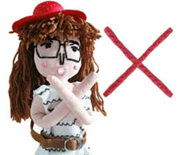 Handmade Fabric Dolls sticker #2133725