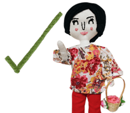 Handmade Fabric Dolls sticker #2133726