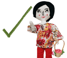 Handmade Fabric Dolls sticker #2133726