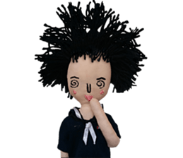 Handmade Fabric Dolls sticker #2133728