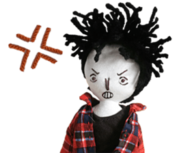 Handmade Fabric Dolls sticker #2133729