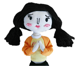 Handmade Fabric Dolls sticker #2133730
