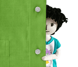 Handmade Fabric Dolls sticker #2133731